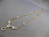 LARGE 1.87CT DIAMOND 14KT YELLOW GOLD 3D ROUND & BAGUETTE BY THE YARD NECKLACE