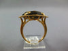 ESTATE 12.26CT AAA SMOKEY TOPAZ 14KT ROSE GOLD 3D SOLITAIRE SQURE FUN RING