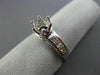 ESTATE .94CT DIAMOND 14KT WHITE GOLD 3D CROWN SEMI MOUNT ENGAGEMENT RING #2078