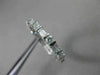 ANTIQUE 1.43CT BAGUETTE & ROUND DIAMOND 14KT WHITE GOLD ETERNITY RING 3mm #20970