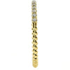 ESTATE .14CT DIAMOND 18KT YELLOW GOLD 3D CLASSIC ROUND ROPE ANNIVERSARY RING