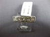 ESTATE WIDE 1.24CT DIAMOND 14KT WHITE GOLD 3D PRINCESS 5 STONE ANNIVERSARY RING
