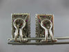 LARGE 4.0CT DIAMOND & AAA RUBY 18KT WHITE GOLD ROUND & PRINCESS CLIP ON EARRINGS