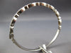 1.40CT DIAMOND 14K WHITE GOLD 3D ROUND & MARQUISE SHAPE FILIGREE BANGLE BRACELET