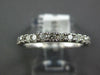 ESTATE .60CT DIAMOND 14KT WHITE GOLD 3D ROUND SEMI ETERNITY 2MM ANNIVERSARY RING