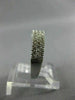 .50CT DIAMOND 14KT WHITE GOLD MULTI ROW FILIGREE SEMI ETERNITY ANNIVERSARY RING