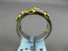 ESTATE LARGE 2.14CT WHITE & FANCY COLOR DIAMOND 18K YELLOW GOLD ANNIVERSARY RING