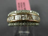 ESTATE LARGE 1.72CT WHITE & PINK DIAMOND 18K WHITE & ROSE GOLD ANNIVERSARY RING