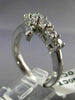 ESTATE LARGE 1.10CT DIAMOND 14KT WHITE GOLD 3D GRADUATING ANNIVERSARY RING 17790