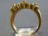 ESTATE .95CT DIAMOND 14KT YELLOW GOLD 3D FLOWER FOUR LEAF CLOVER ETOILE FUN RING