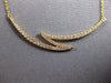 ESTATE .33CT DIAMOND 18KT YELLOW GOLD 3D CLASSIC CRISS CROSS BAR LOVE NECKLACE