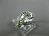 ESTATE 2.93CT AAA WHITE TOPAZ 14KT WHITE GOLD 3D INFINITY LOVE ENGAGEMENT RING