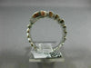 ESTATE WIDE .62CT ROUND DIAMOND 14K WHITE GOLD 3D CLASSIC CLUSTER SNAKE FUN RING