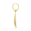 5.94CT DIAMOND & WHITE TOPAZ 14K YELLOW GOLD TRILLION ELONGATED HANGING EARRINGS