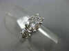 ESTATE 2.58CT DIAMOND 14K WHITE GOLD 3 STONE PAST PRESENT FUTURE ENGAGEMENT RING