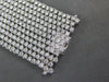 ESTATE EXTRA LARGE 20.48CT DIAMOND 18K WHITE GOLD MULTI ROW CUFF TENNIS BRACELET