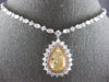 EXTRA LARGE 17.07CT MULTI COLOR DIAMOND 18KT WHITE & ROSE GOLD PRINCESS NECKLACE
