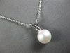 .05CT DIAMOND & AAA SOUTH SEA PEARL 14KT WHITE GOLD SOLITAIRE FLOATING PENDANT