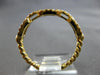ESTATE .31CT DIAMOND 18KT YELLOW GOLD 3D CLASSIC MULTI LINK RECTANGULAR FUN RING
