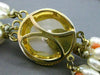 ESTATE LONG 14K YELLOW GOLD & SILVER AAA CORAL & FRESHWATER PEARL NECKLACE 25364