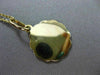 ESTATE 14K YELLOW GOLD HANDCRAFTED POPE RELIGIOUS FLOATING PENDANT & CHAIN 24991