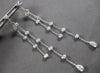 .86CT DIAMOND 14KT WHITE GOLD 3D CLASSIC BY THE YARD CHANDELIER HANGING EARRINGS