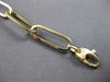 LARGE & LONG 1.1CT DIAMOND 14KT 2 TONE GOLD 3D CLASSIC OVAL LINK TENNIS BRACELET