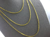ANTIQUE EXTRA LONG 18KT YELLOW GOLD 3D HANDCRAFTED LINK CHAIN NECKLACE #27998