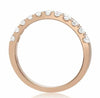 .54CT DIAMOND 14KT ROSE GOLD 3D ROUND 11 STONE SEMI ETERNITY ANNIVERSARY RING