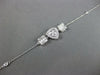.45CT DIAMOND 18K WHITE GOLD 3D SQUARE INVISIBLE TRIANGULAR BY THE YARD BRACELET