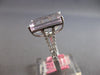 LARGE 8.3CT DIAMOND & AAA KUNZITE 18KT WHITE GOLD 3D EMERALD CUT ENGAGEMENT RING