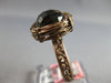 ESTATE 5.0CT AAA SMOKY TOPAZ 14KT ROSE GOLD 3D SOLITAIRE FILIGREE FUN RING