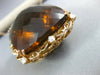 EXTRA LARGE 186.80CT DIAMOND & AAA SMOKY TOPAZ 14KT ROSE GOLD FILIGREE PENDANT
