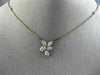 1.54CT WHITE & PINK DIAMOND 18K WHITE & ROSE GOLD 3D BY THE YARD FLOWER NECKLACE