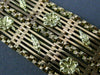 ANTIQUE WIDE 18KT YELLOW & ROSE GOLD HANDCRAFTED FLORAL FILIGREE BRACELET #22301
