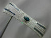 ESTATE LARGE 2.90CT DIAMOND & AAA SAPPHIRE 18KT WHITE GOLD 3D BOW TIE BROOCH PIN
