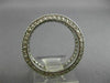 LARGE 3.20CT DIAMOND 14KT WHITE GOLD MILGRAIN ETERNITY WEDDING ANNIVERSARY RING