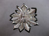 EXTRA LARGE 2.22CT DIAMOND & BLACK ENAMEL 18KT WHITE GOLD ROUND & BAGUETTE RING