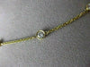 ESTATE 1.68CT DIAMOND 14K YELLOW GOLD 12 STONE DIAMOND BY THE YARD NECKLACE 1913