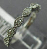 ESTATE .20CT DIAMOND 14KT WHITE GOLD 3D MARQUISE SHAPE FILIGREE ANNIVERSARY RING