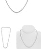 ESTATE 7.0CT DIAMOND 14K WHITE GOLD 3D ROUND GRADUATING ETERNITY TENNIS NECKLACE
