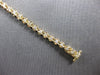 ESTATE .94CT DIAMOND 14K YELLOW GOLD CLASSIC PAST PRESENT FUTURE TENNIS BRACELET