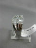 ESTATE 2.06CT DIAMOND 18KT WHITE GOLD BUTTERFLY FLOWER WEDDING ANNIVERSARY RING