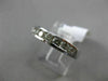 ESTATE .72CT DIAMOND 14KT WHITE GOLD 3D 7 STONE CHANNEL WEDDING ANNIVERSARY RING