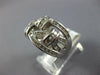 WIDE 1.35CT DIAMOND 14KT WHITE GOLD CRISS CROSS LOVE KNOT FUN ANNIVERSARY RING