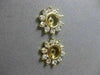 ESTATE .60CT DIAMOND & AAA SOUTH SEA PEARL 14KT Y GOLD EARRING W/ JACKETS #22321