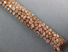 LARGE & LONG 21.40CT PINK DIAMOND 18K ROSE GOLD MULTI SHAPE LOVE TENNIS BRACELET