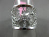 ESTATE WIDE .16CT DIAMOND 14KT WHITE GOLD DIAMOND BY THE YARD FLEXIBLE LOVE RING