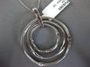 LARGE 2.05CT DIAMOND 14KT WHITE GOLD 3D MULTI CIRCULAR ETOILE FLOATING PENDANT