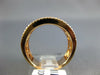 WIDE 1.46CT DIAMOND & AAA RUBY 18K ROSE GOLD 3D MULTI ROW SEMI ETERNITY FUN RING